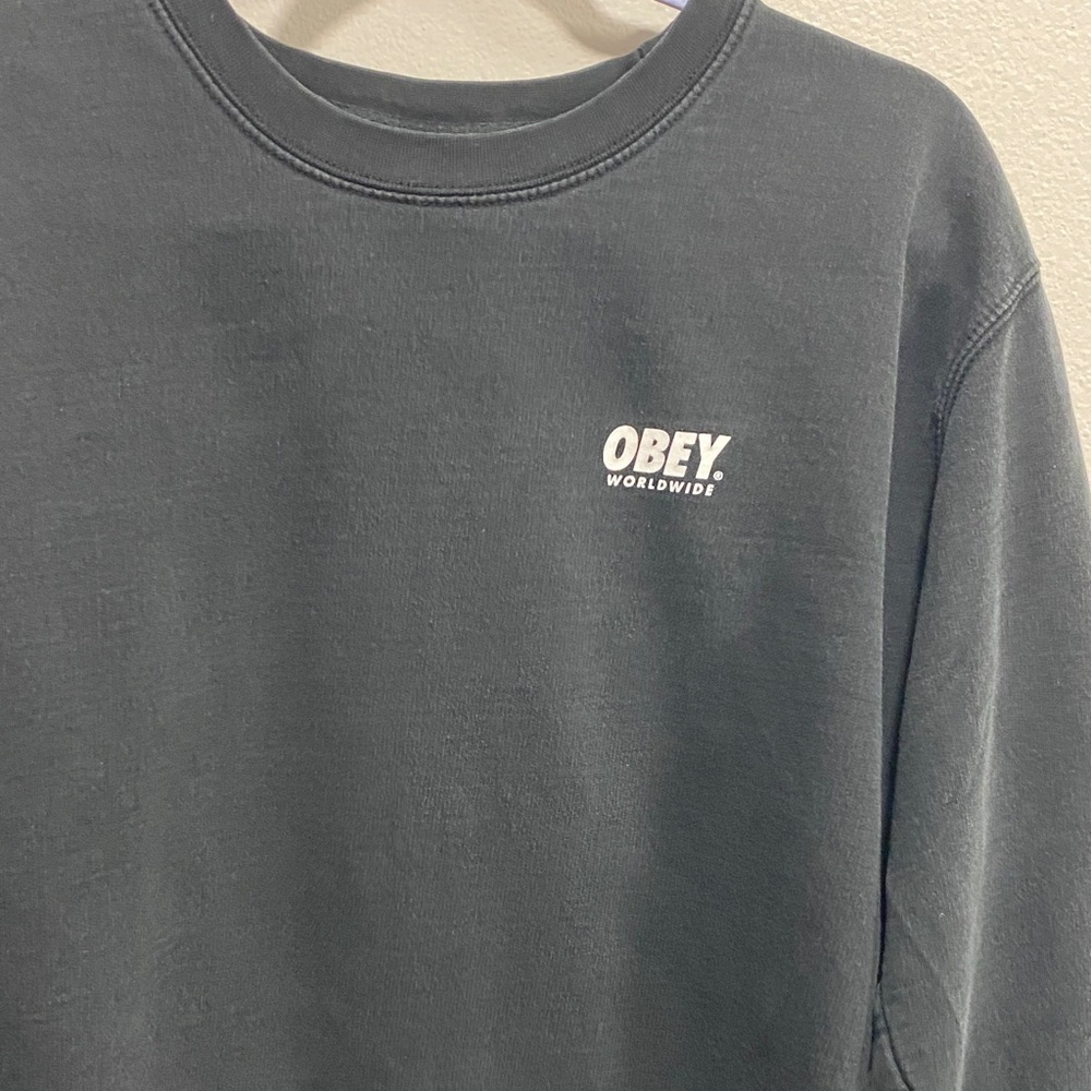 OBEY | Size Medium Black “Los Angeles” Graphic Crewneck Sweatshirt‎ - Picture 5 of 10